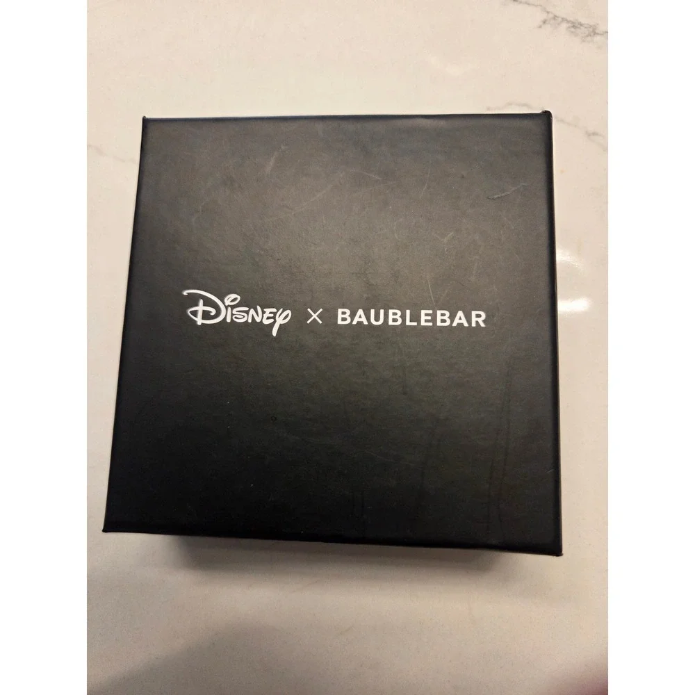 Disney x Baublebar Minnie Mouse Enamel Crystal Drop Earrings Red Glitter Bow Box